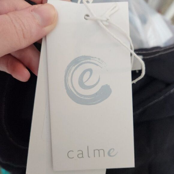 Johnny Was Calme Black Double V-Neck Cotton Drape Tank XXL NWT - Picture 11 of 13